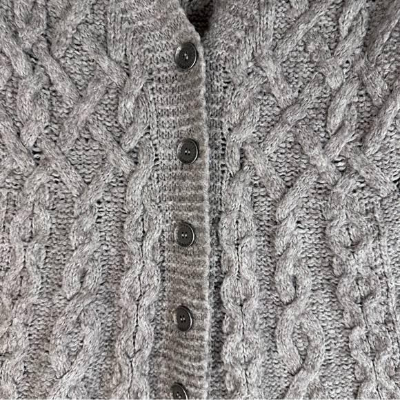 Free People Gray Cable Knit Cardigan - Picture 11 of 16